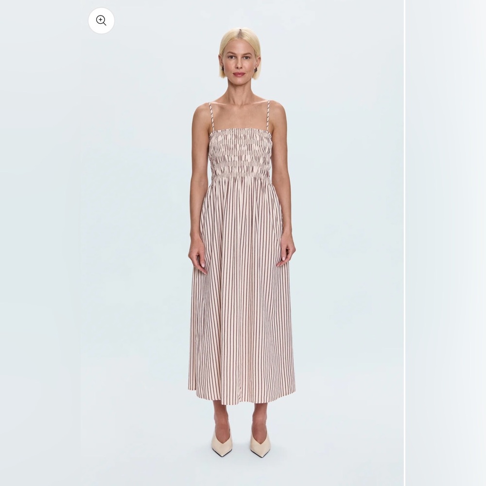 PISTOLA BIANCA DRESS - TIRAMISU STRIPE